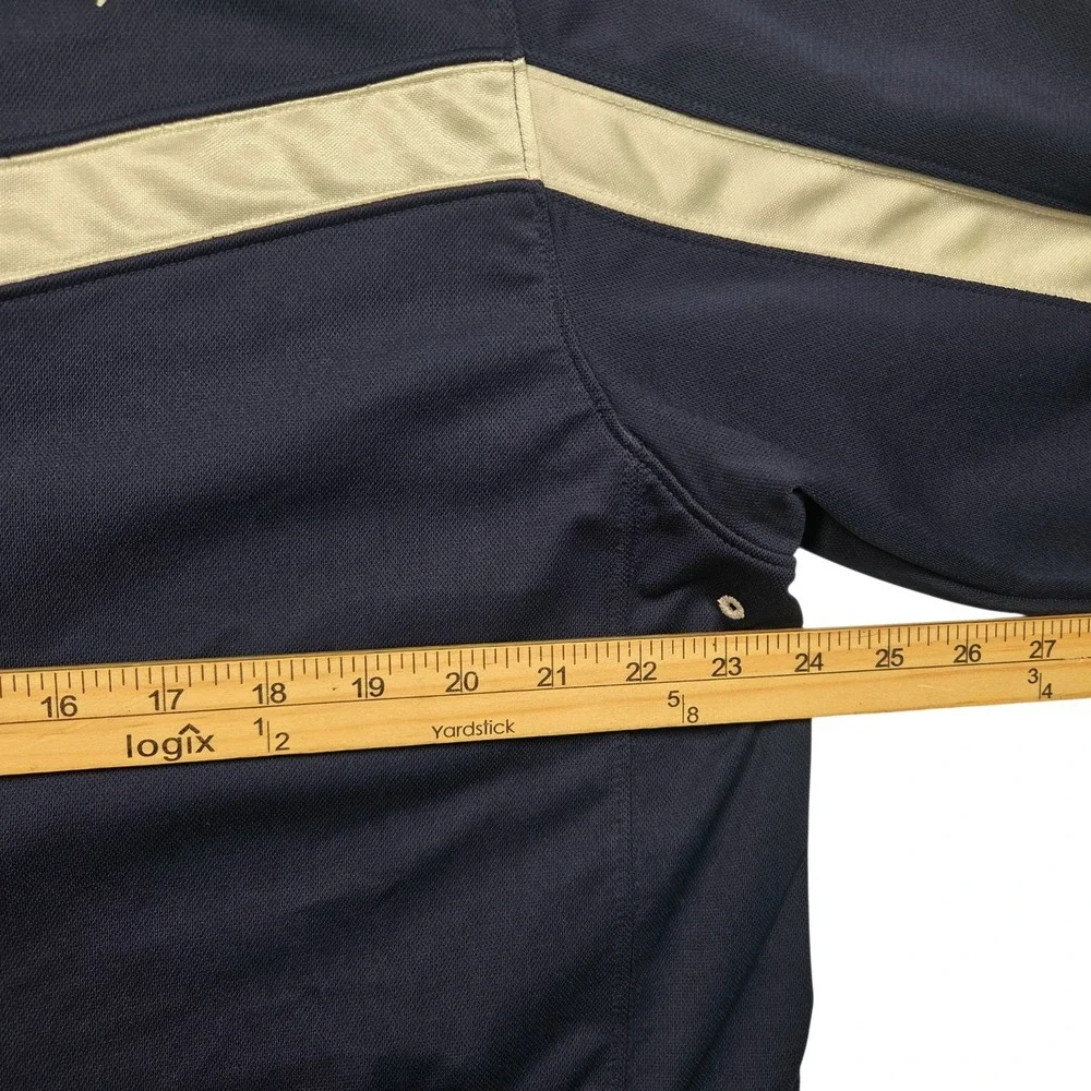 Men's Vintage Jordan Jumpman Full Zip Track Jacket Navy Blue White Size Large L